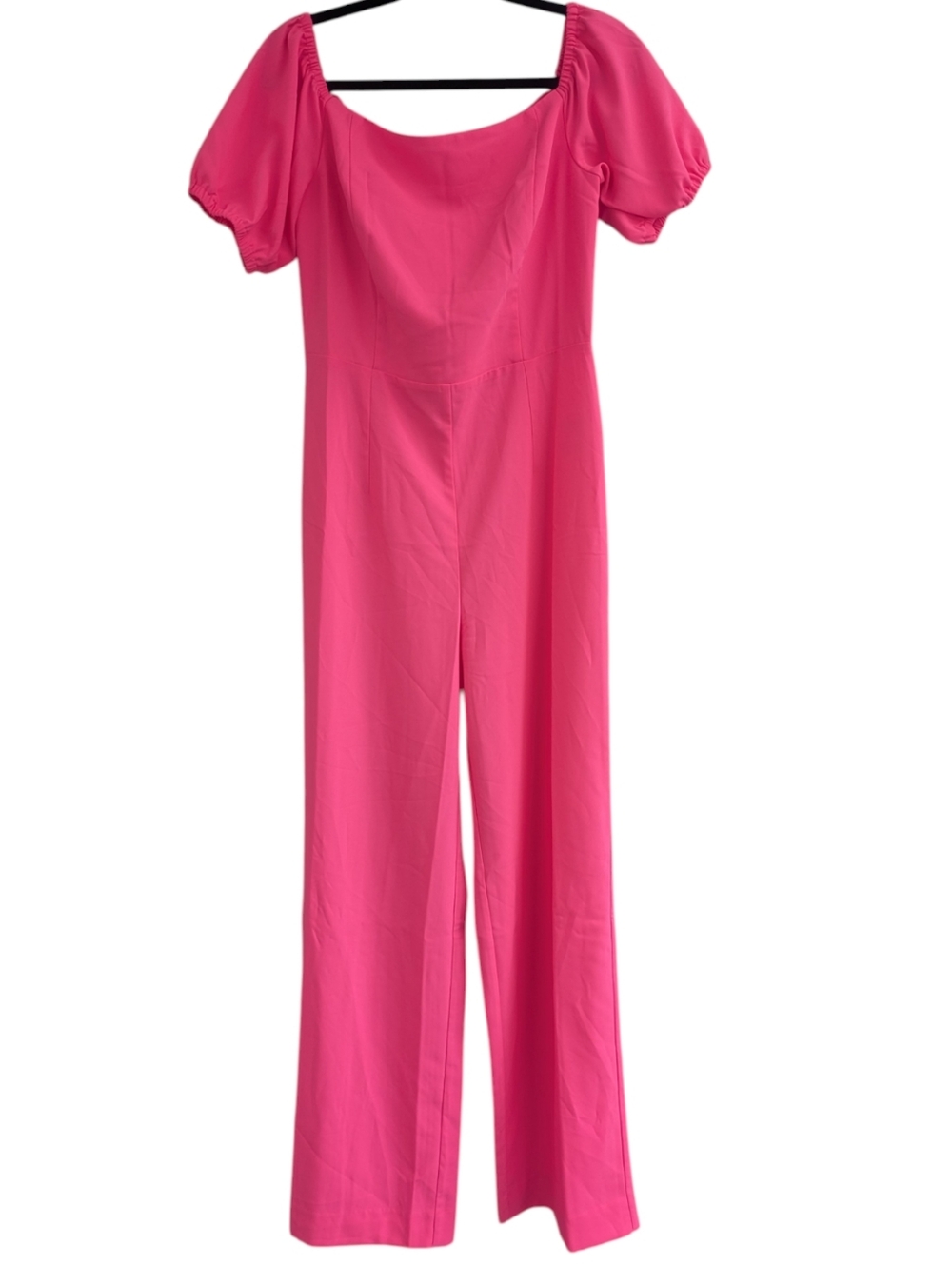 Lilly Pulitzer Hot Pink Jada Off-The-Shoulder Jumpsuit